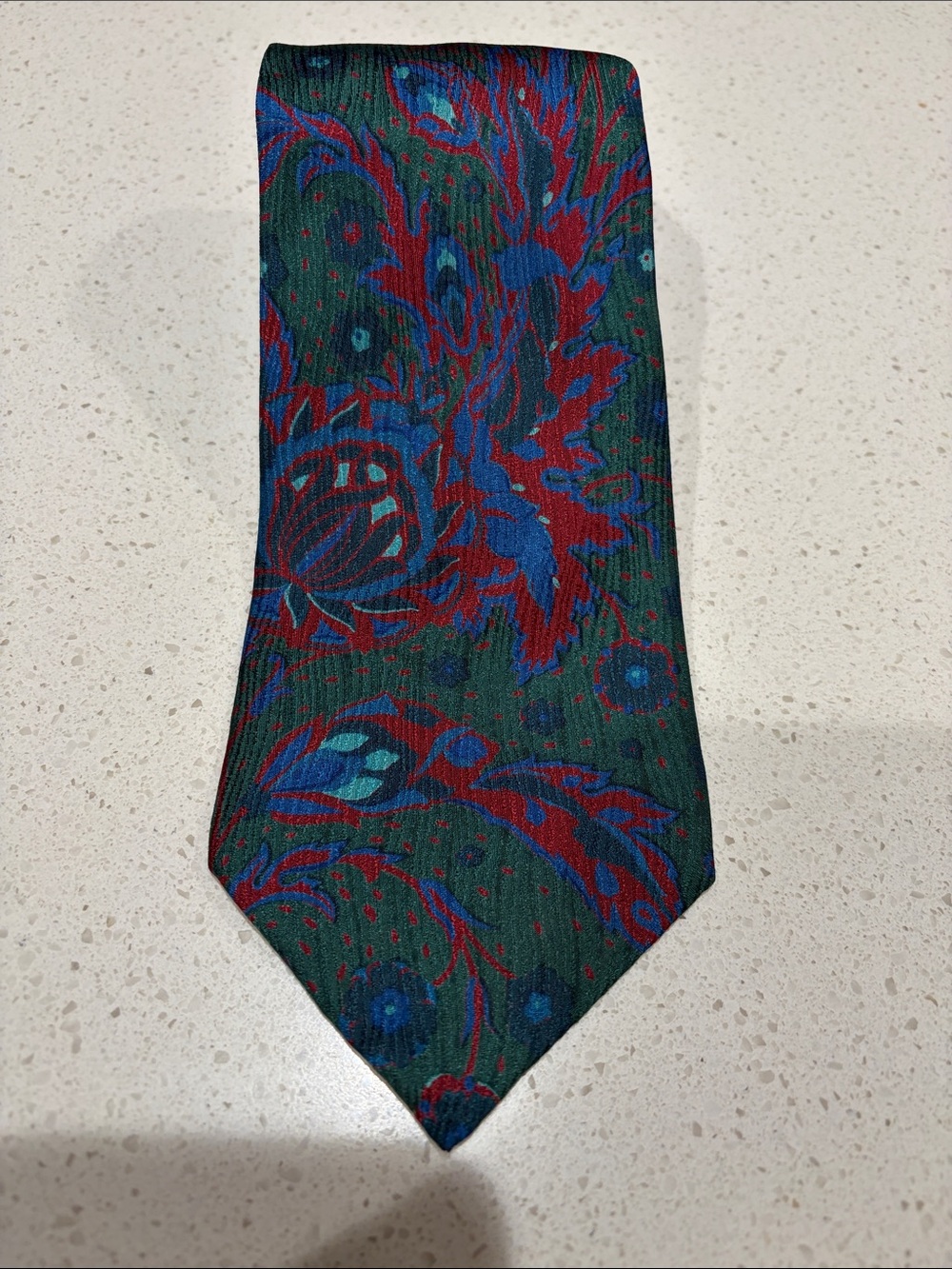 Givenchy - Green Floral Paisley Men's Tie - Classic Silk, made in Italy.